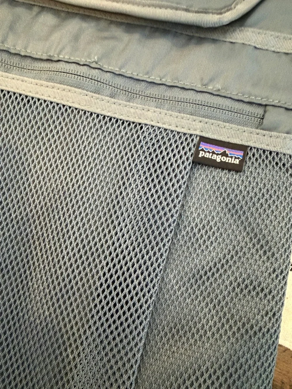 Patagonia Slate Blue Laptop Sleeve with Front Mesh Pocket